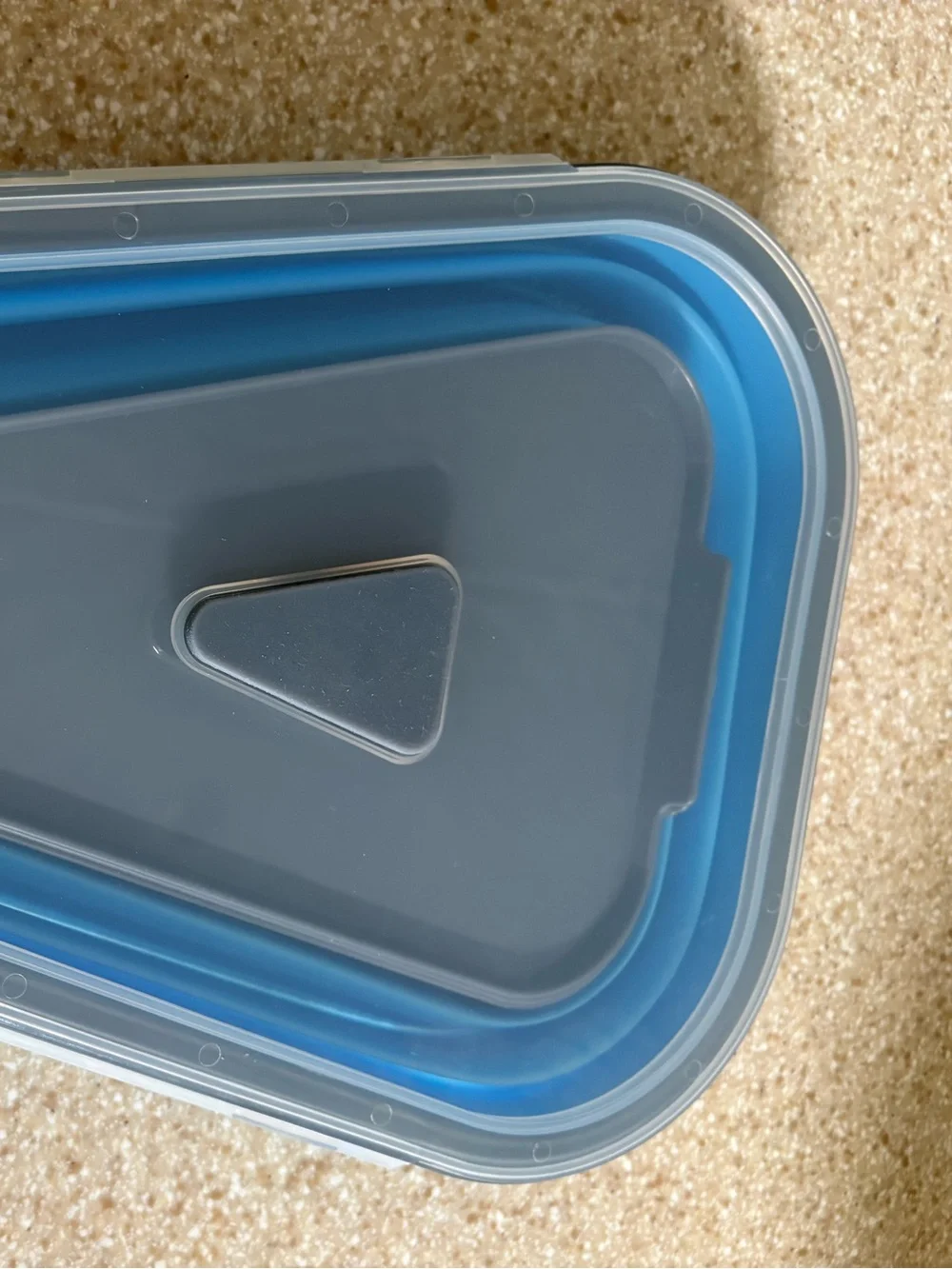 Collapsible Pizza Storage Container with Snap on Lid